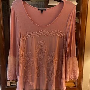 Signature Studio Blush Lace Blouse